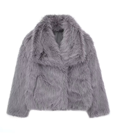 Élodine | Manteau Femme Fourrure Synthétique Luxe Hiver Chaud
