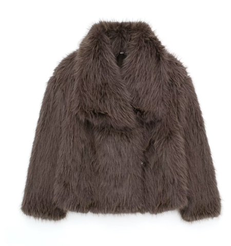 Élodine | Manteau Femme Fourrure Synthétique Luxe Hiver Chaud