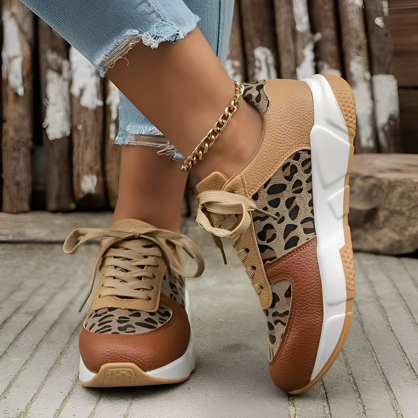 Chaussures Femme Élégantes avec Imprimé Léopard | Confort et Style au Quotidien