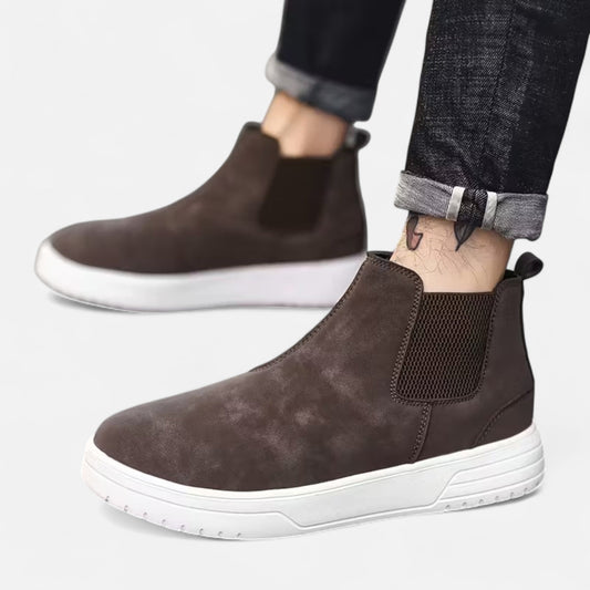 Vintage Slip-On Ankle Boots Homme | Bottines à Enfiler Élégantes | Style Classique & Confort Durable