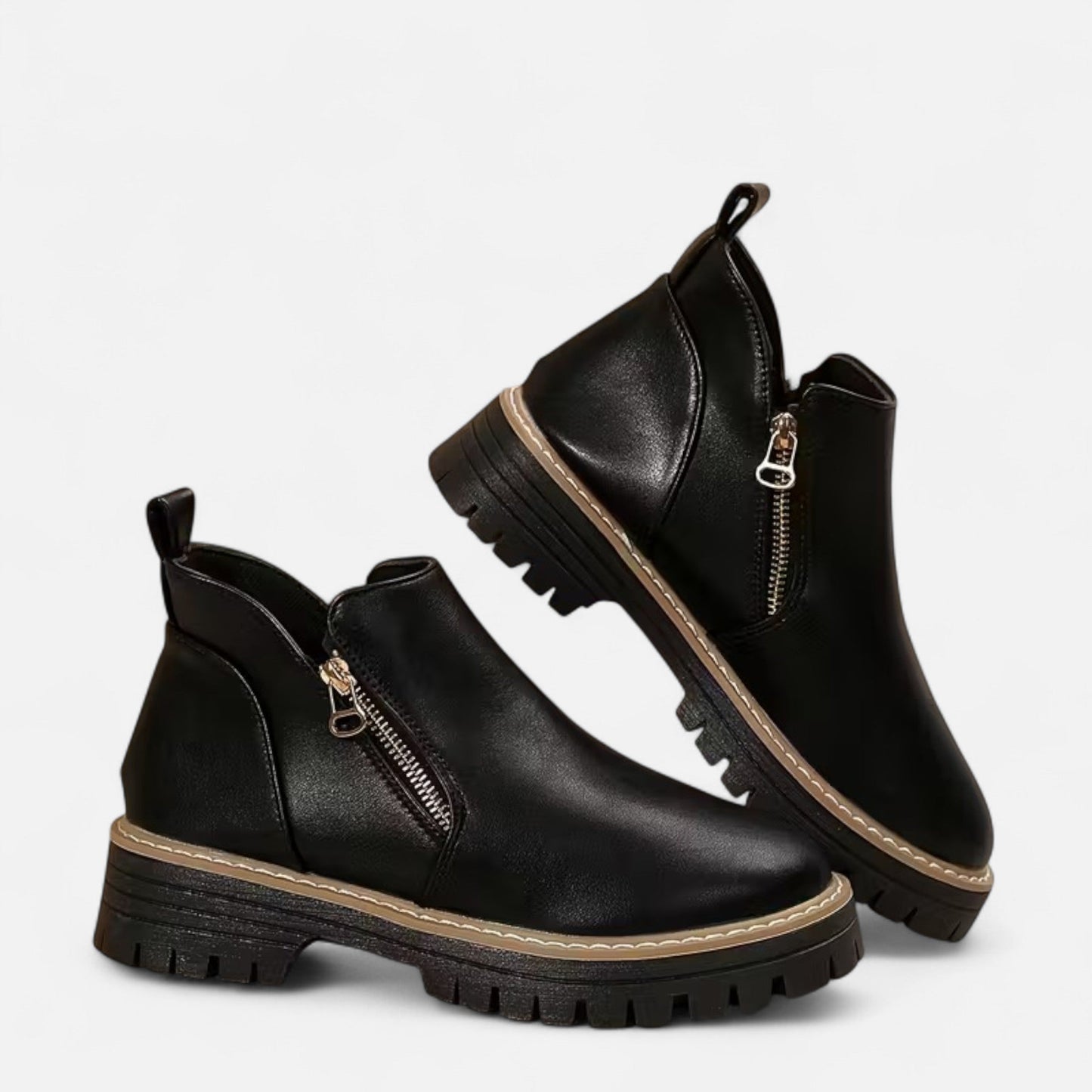 Chunky Sole Short Boots Femme | Bottines à Semelle Épaisse | Style Moderne & Confort Quotidien