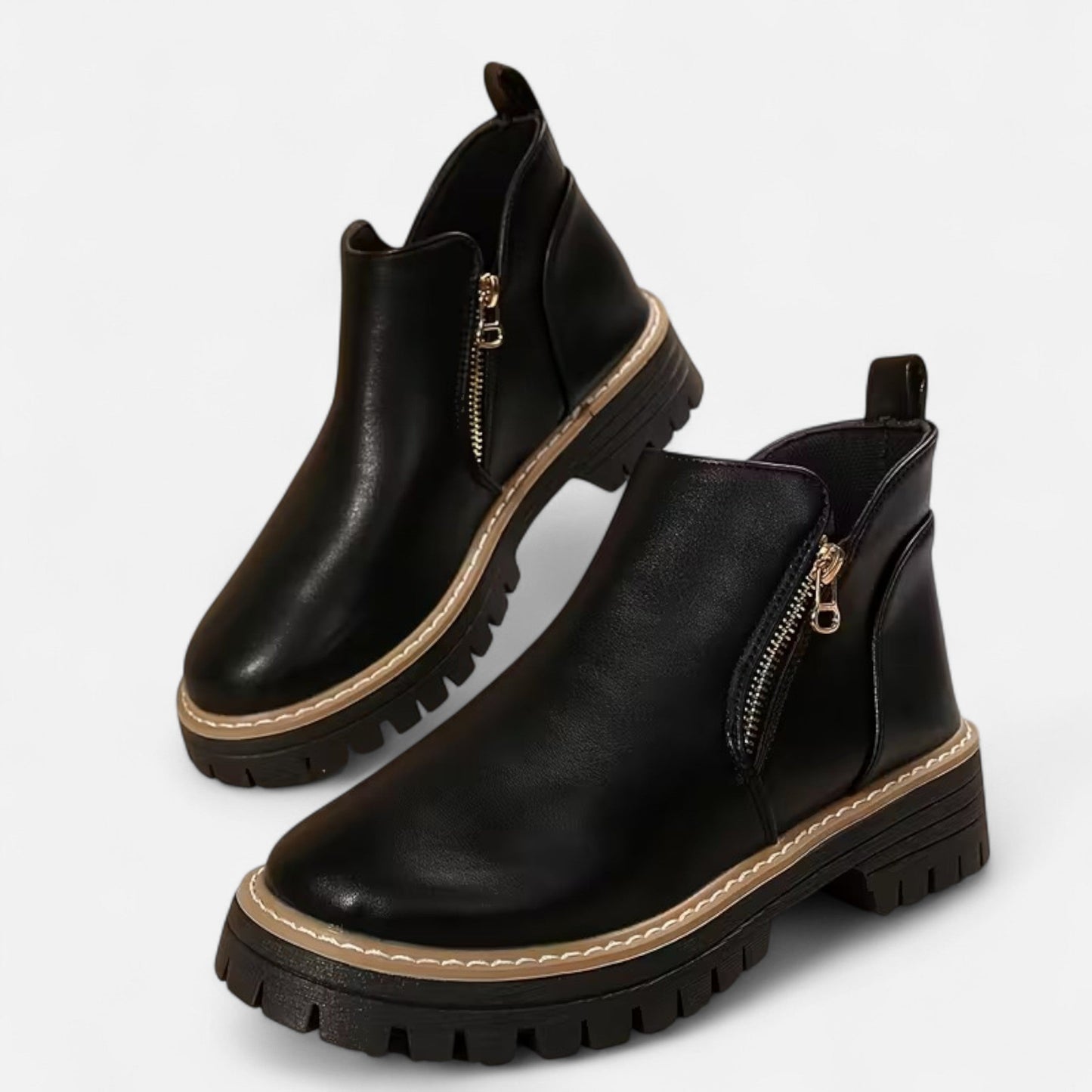 Chunky Sole Short Boots Femme | Bottines à Semelle Épaisse | Style Moderne & Confort Quotidien