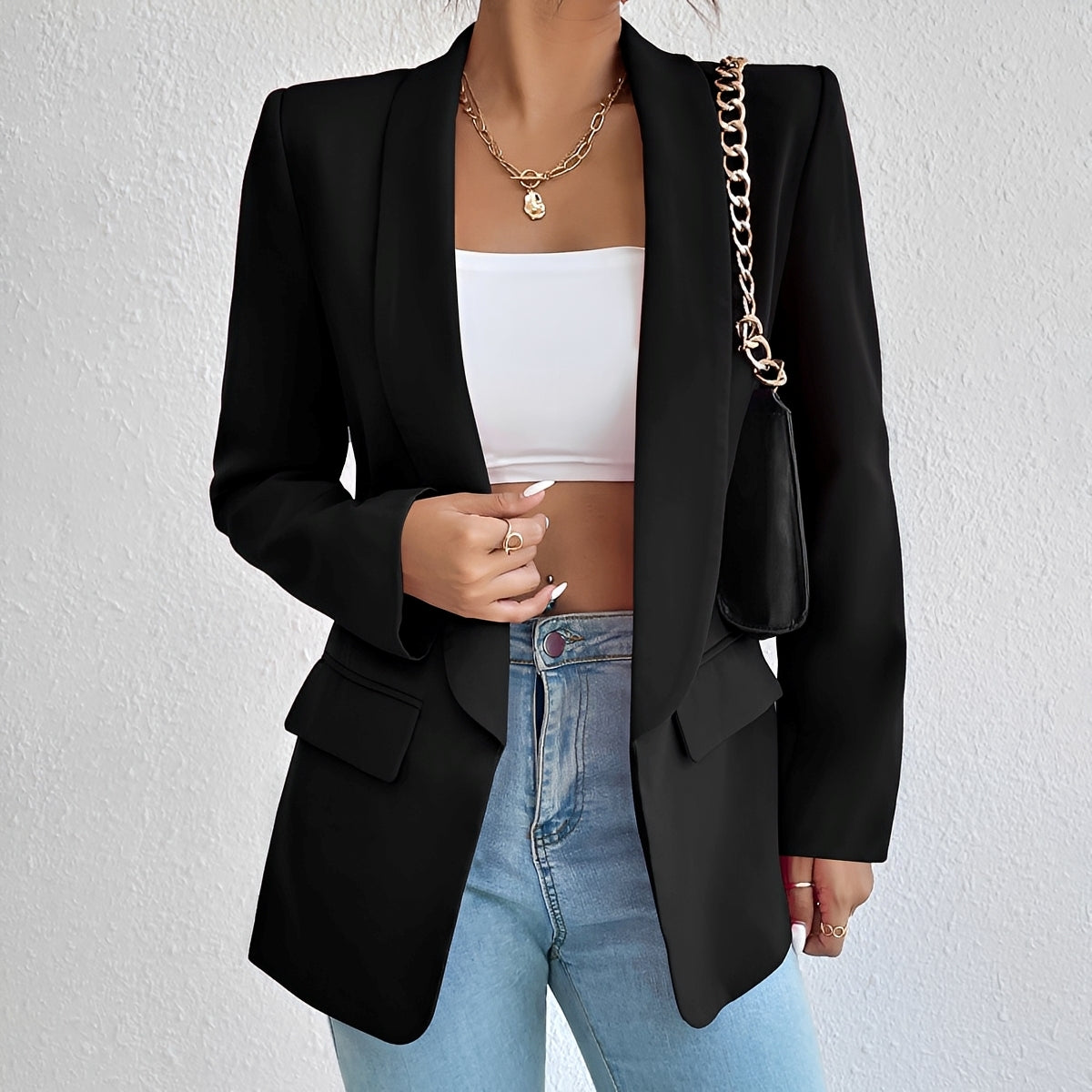 Blazer Femme Élégant – Silhouette Structurée pour un Style Raffiné