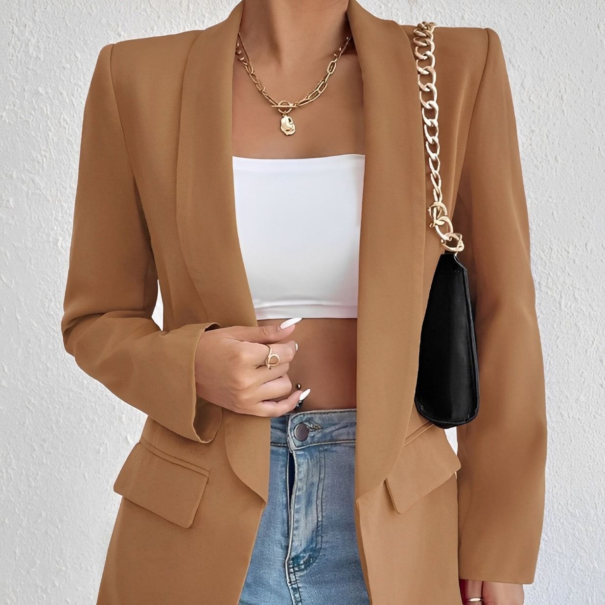 Blazer Femme Élégant – Silhouette Structurée pour un Style Raffiné