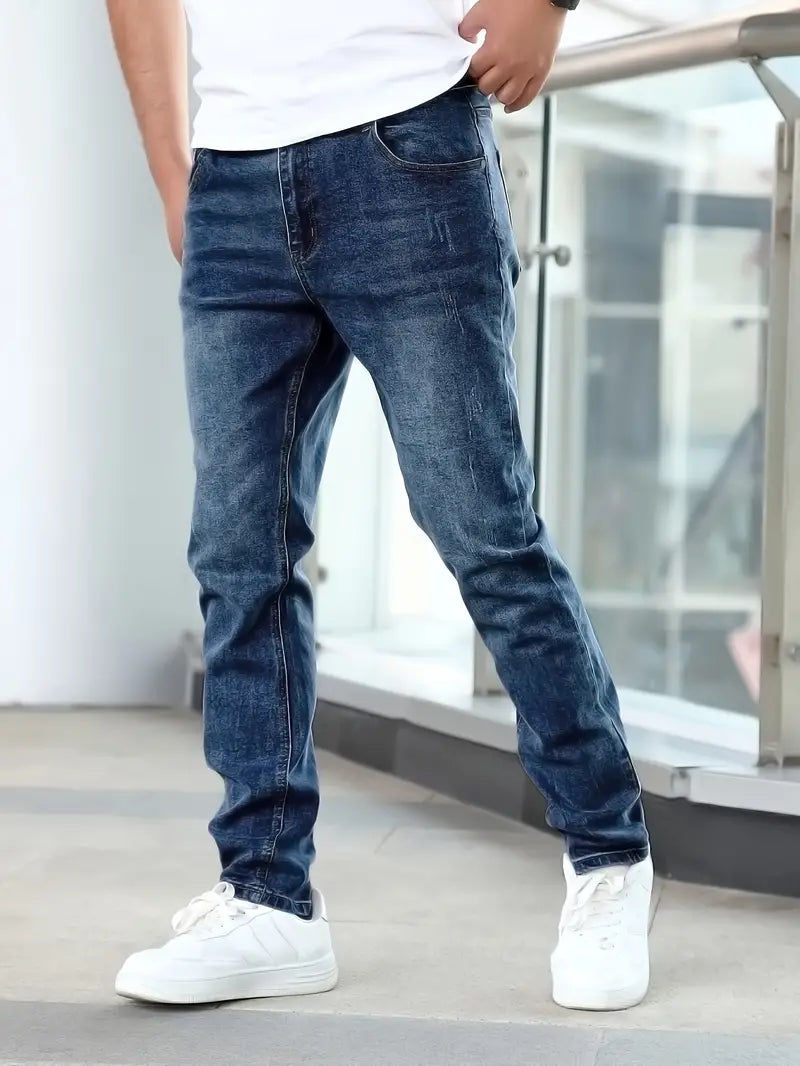 Jean Slim Homme Bleu Stretch | Style Moderne et Confort Quotidien