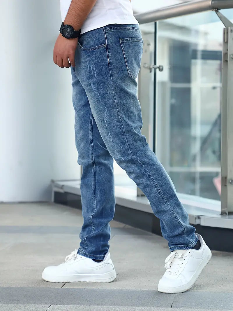 Jean Slim Homme Bleu Stretch | Style Moderne et Confort Quotidien