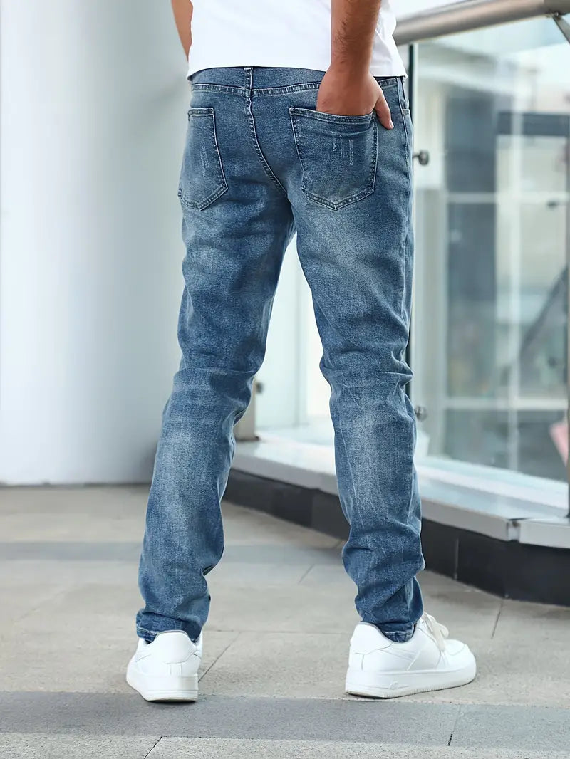 Jean Slim Homme Bleu Stretch | Style Moderne et Confort Quotidien