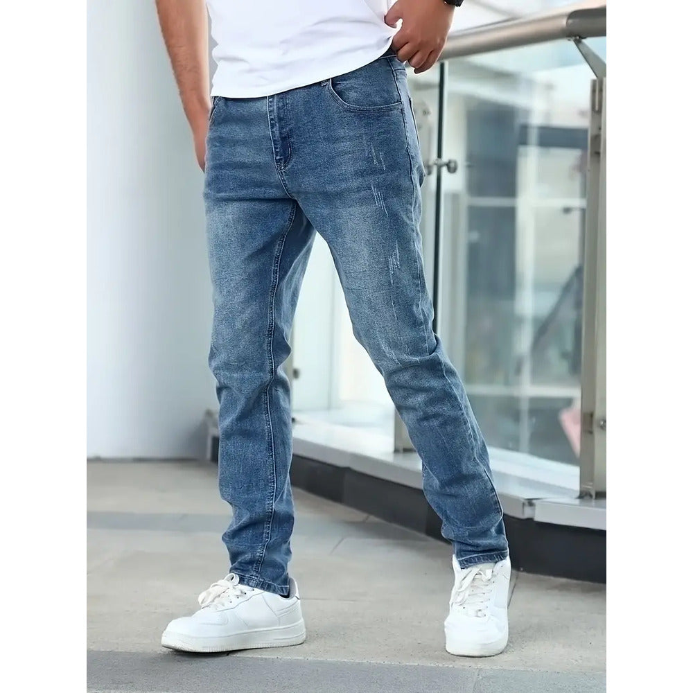 Jean Slim Homme Bleu Stretch | Style Moderne et Confort Quotidien
