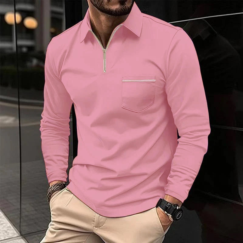 Polo Zip Homme | Élégance Sportive et Confort