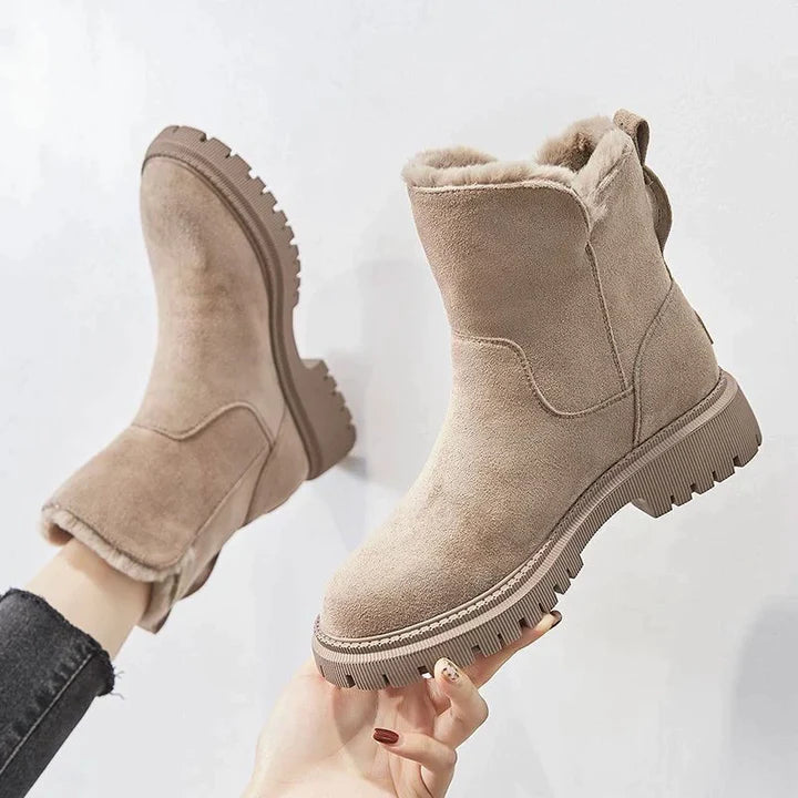 Bernadette | Bottes de Neige Femme Élégantes et Doublées en Polaire pour Hiver
