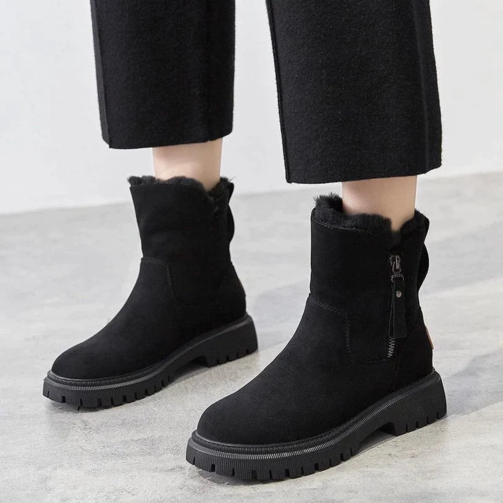 Bernadette | Bottes de Neige Femme Élégantes et Doublées en Polaire pour Hiver