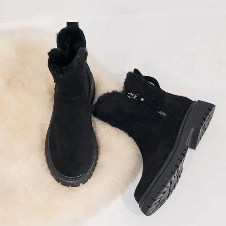 Bernadette | Bottes de Neige Femme Élégantes et Doublées en Polaire pour Hiver