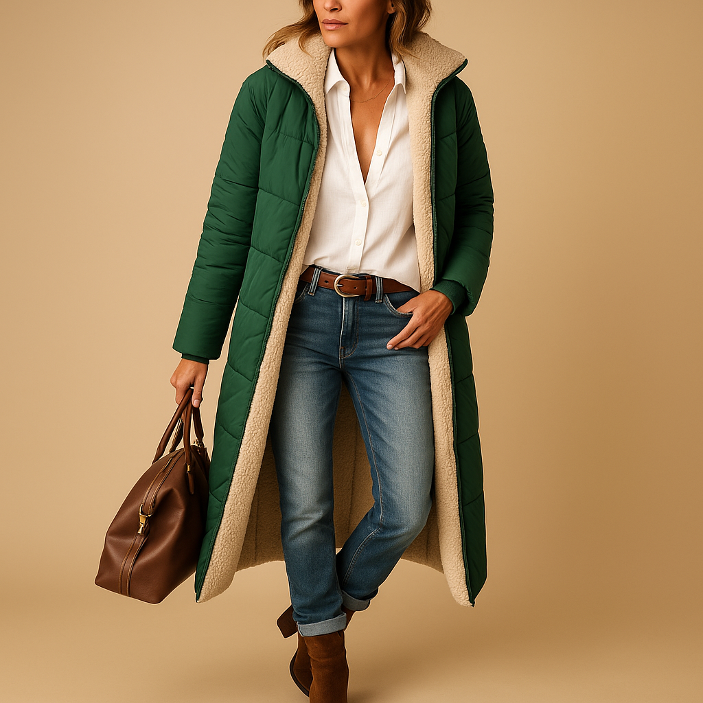Puffercoat Long Femme Agnieszka | Chaleur et Élégance Hivernale