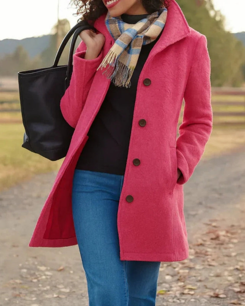 Trench-Coat Long pour Femme – Style Classique pour les Journées Fraîches