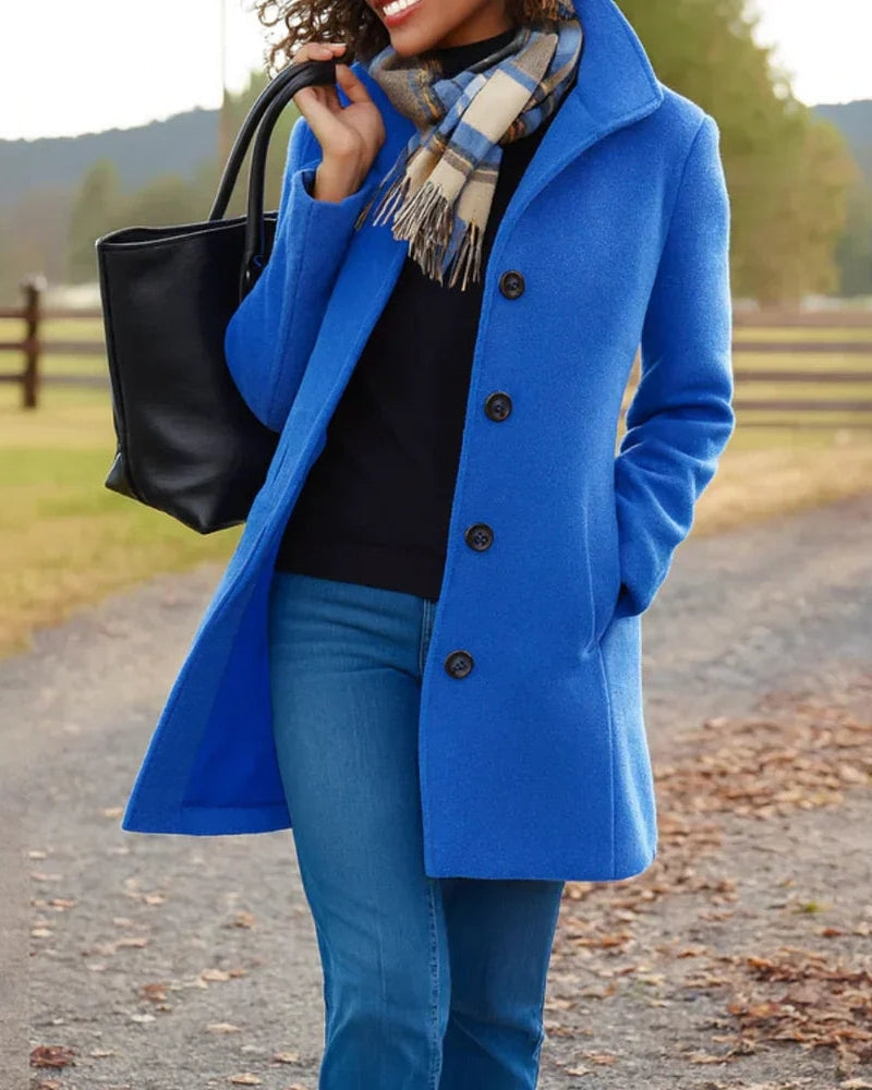 Trench-Coat Long pour Femme – Style Classique pour les Journées Fraîches