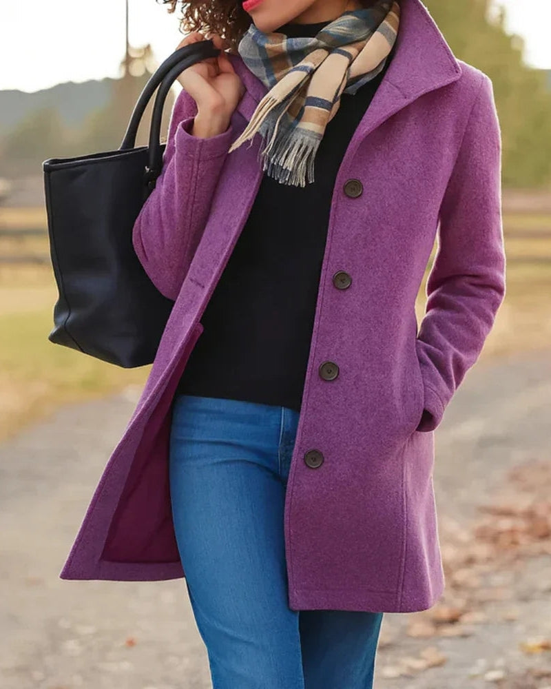 Trench-Coat Long pour Femme – Style Classique pour les Journées Fraîches