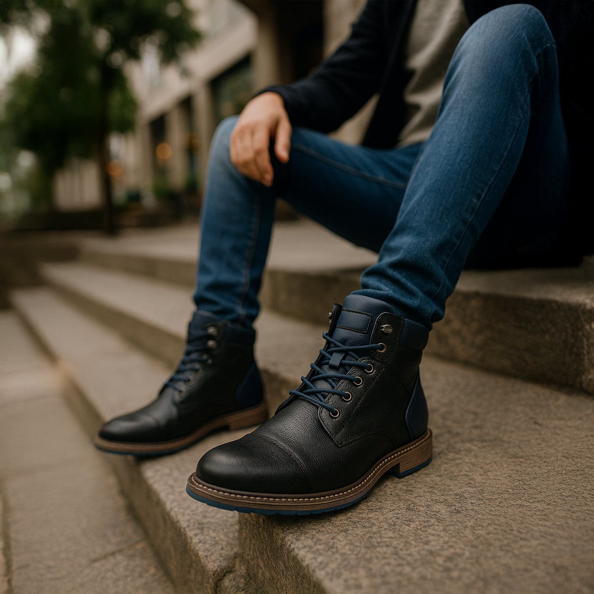 Bottines en Cuir Homme Vintage | Confort et Robustesse