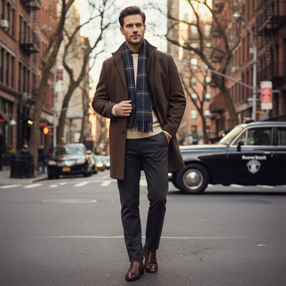 Manteau Homme Laine Classique | Élégance et Chaleur Intemporelle