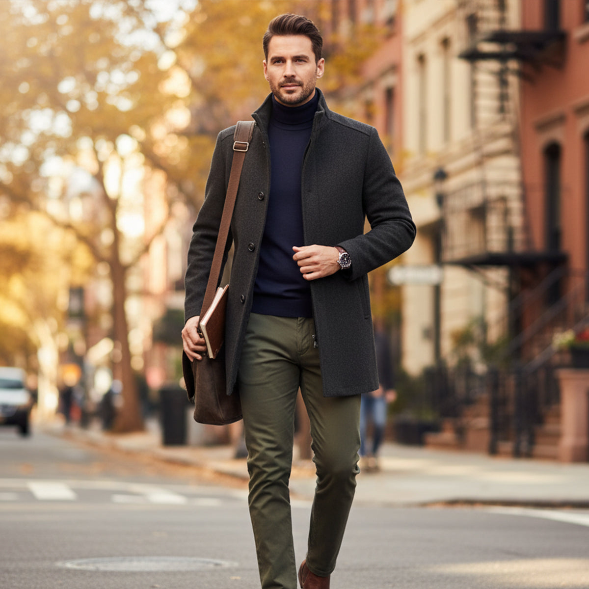 Manteau Homme Laine Classique | Élégance et Chaleur Intemporelle