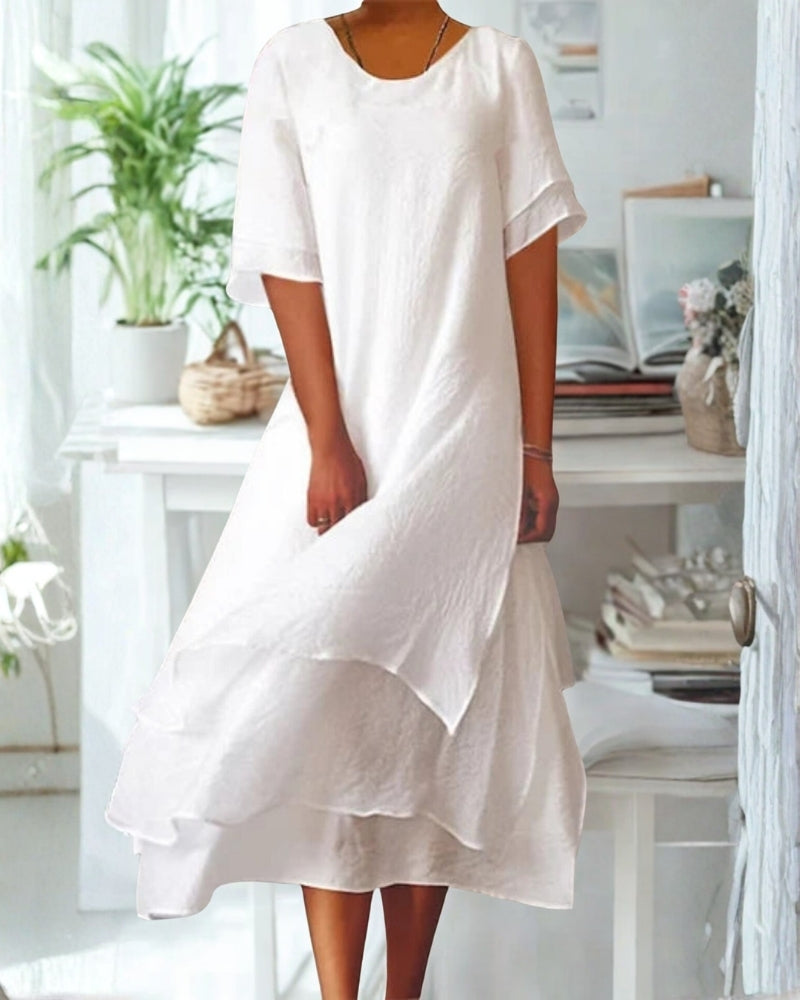 Robe de Soirée Midi pour Femme – Élégance Intemporelle à la Silhouette Fluide