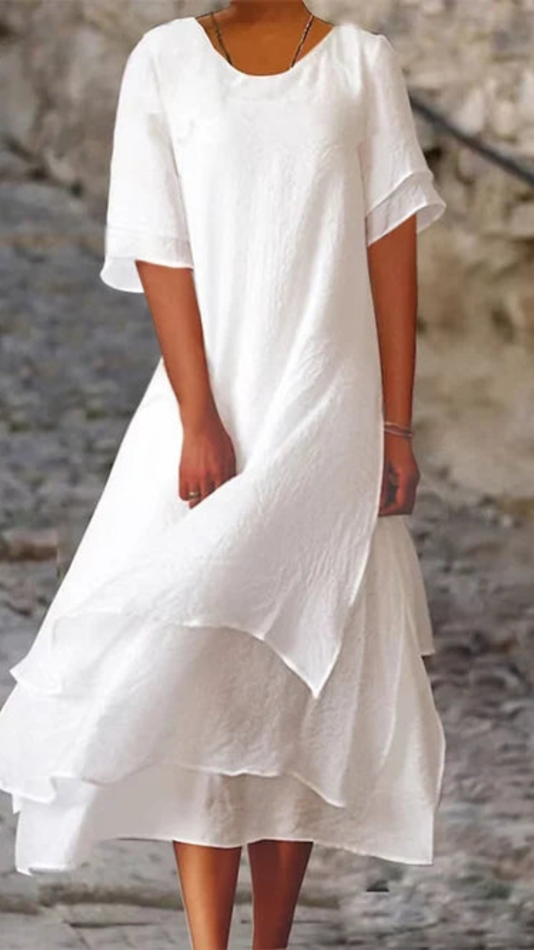 Robe de Soirée Midi pour Femme – Élégance Intemporelle à la Silhouette Fluide