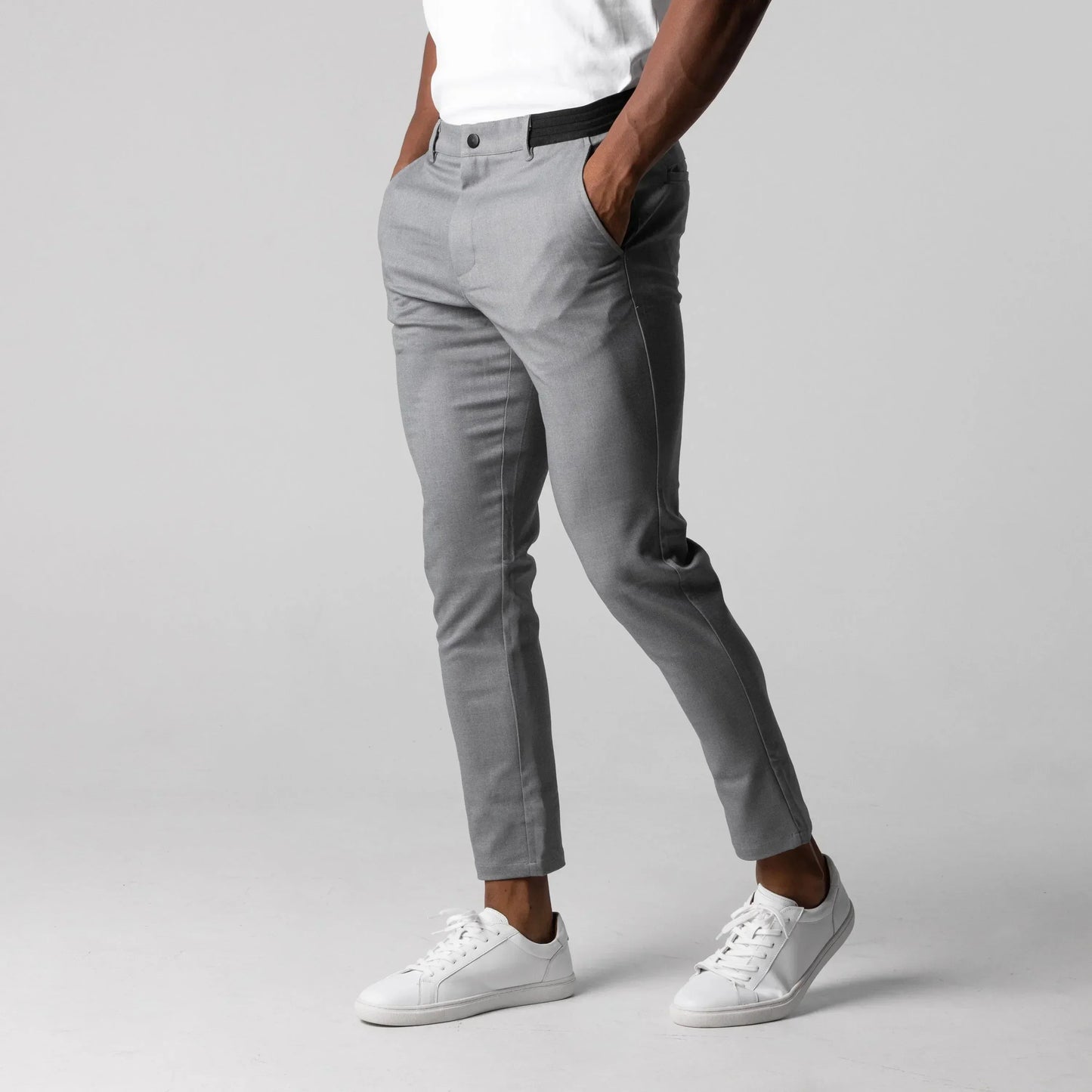 Leslie | Pantalon Homme Chino Slim Couleur Unie