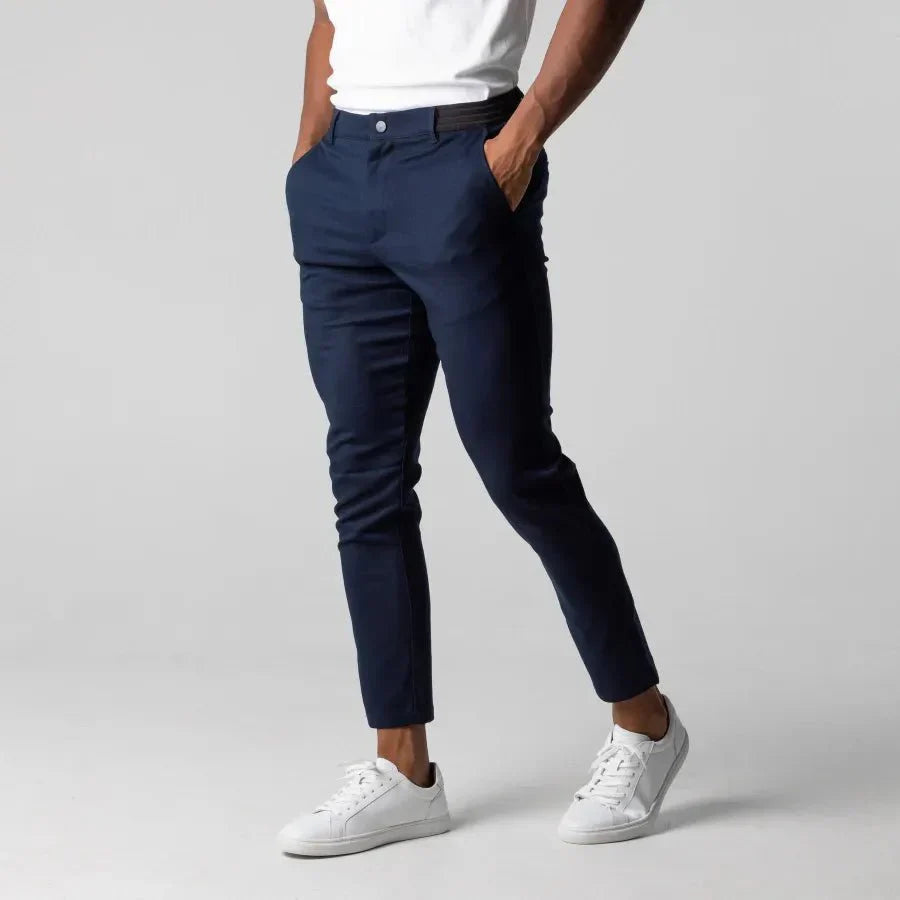 Leslie | Pantalon Homme Chino Slim Couleur Unie
