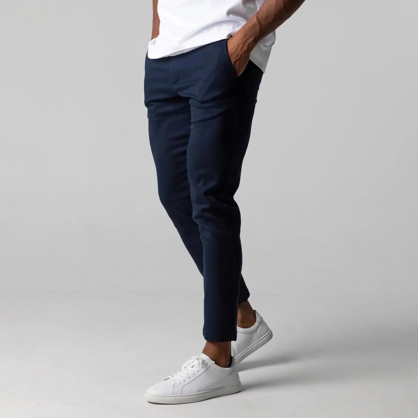 Leslie | Pantalon Homme Chino Slim Couleur Unie