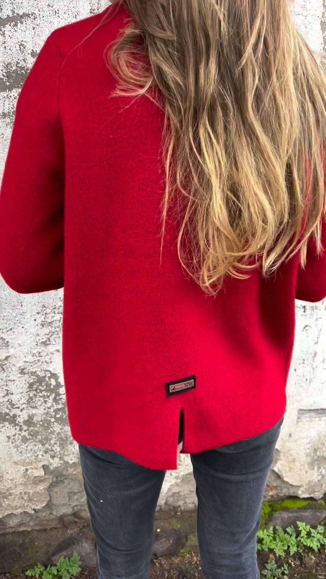 Estrella | Cardigan Épais Femme Col Revers avec Poches