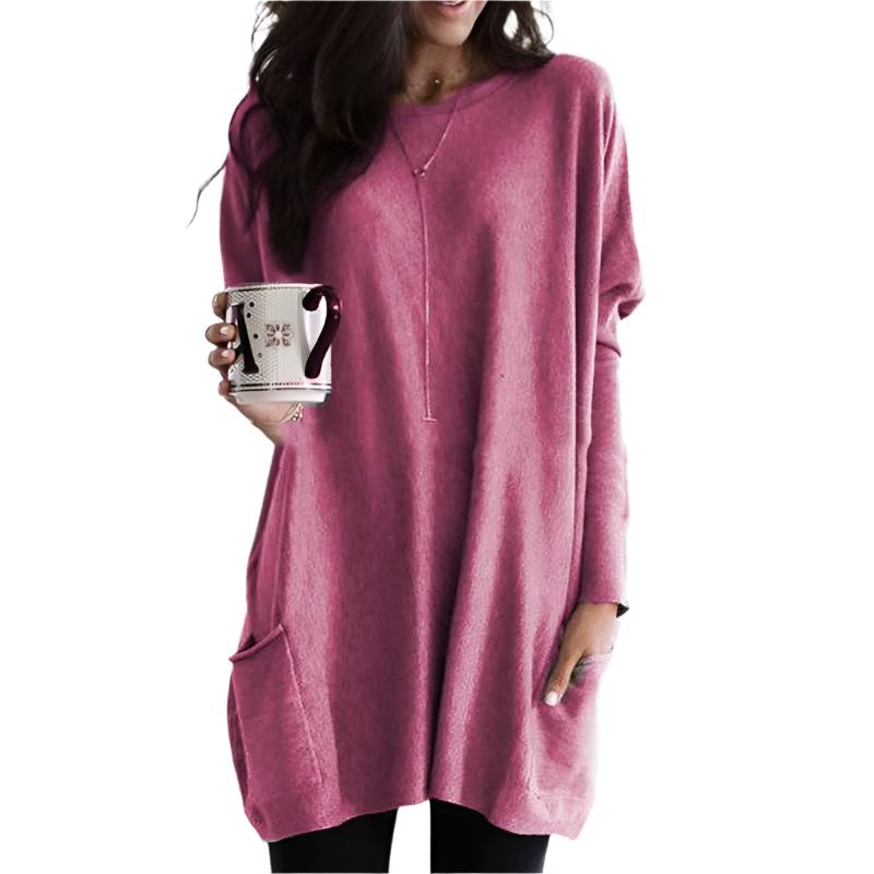 Pull Oversize Long à Poches Femme | Confort Douillet et Style Décontracté