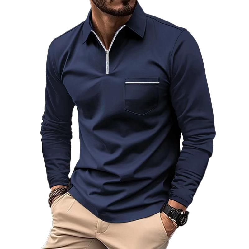 Polo Zip Homme | Élégance Sportive et Confort