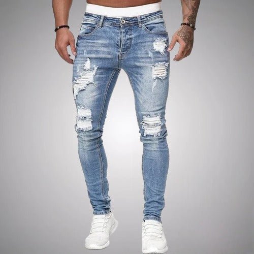 Jean Homme Slim Fit Déchiré | Style Urbain et Moderne