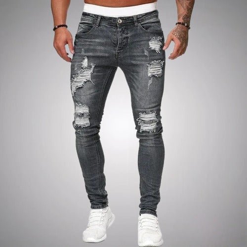 Jean Homme Slim Fit Déchiré | Style Urbain et Moderne