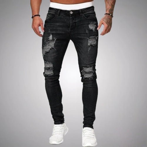 Jean Homme Slim Fit Déchiré | Style Urbain et Moderne