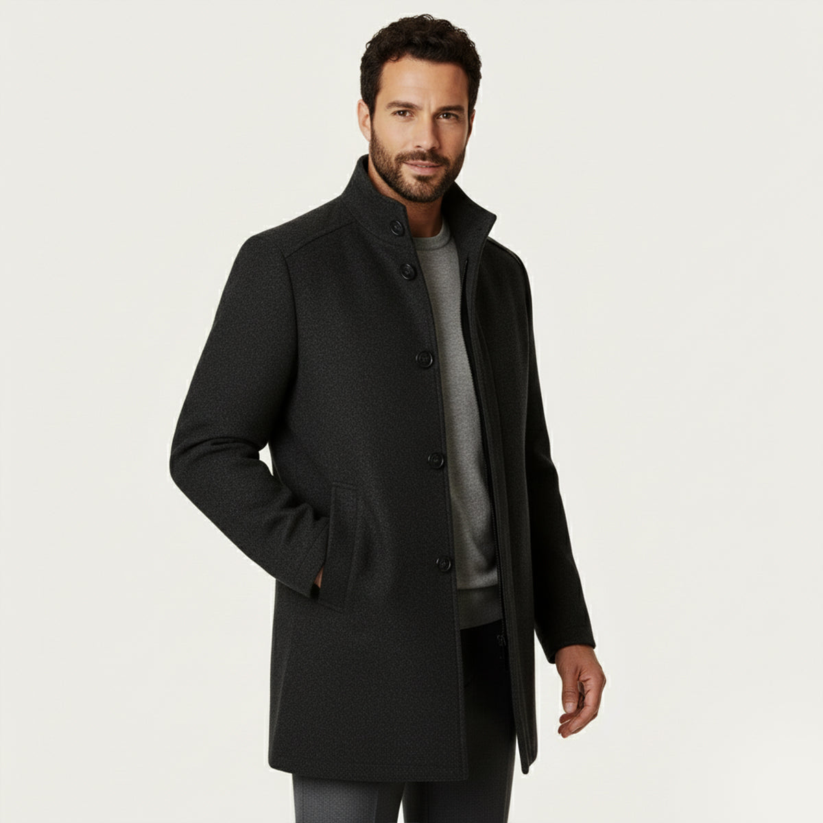Manteau Homme Laine Classique | Élégance et Chaleur Intemporelle