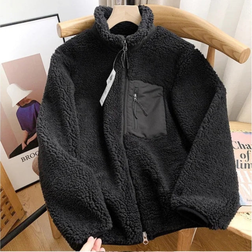 Veste Teddy Fleece pour Femme – Chaleur Confortable pour les Journées Fraîches