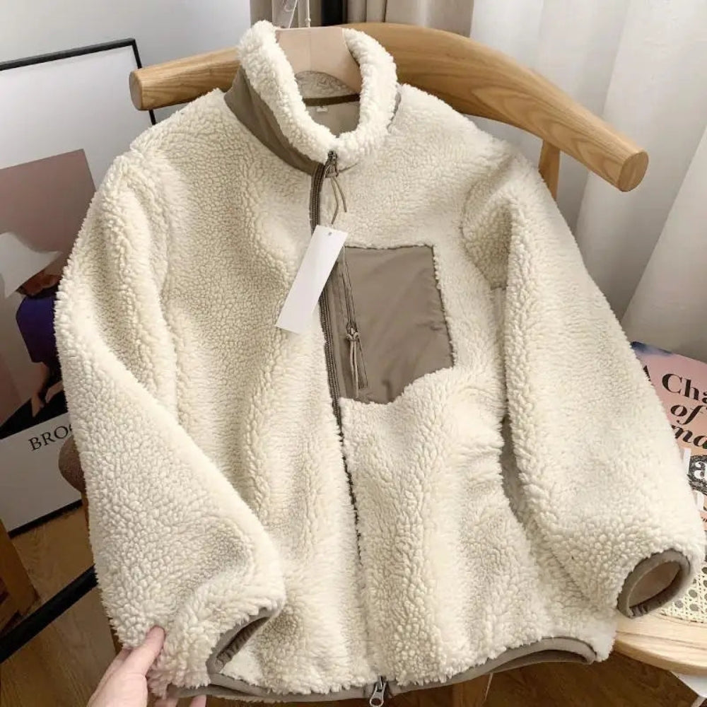 Veste Teddy Fleece pour Femme – Chaleur Confortable pour les Journées Fraîches