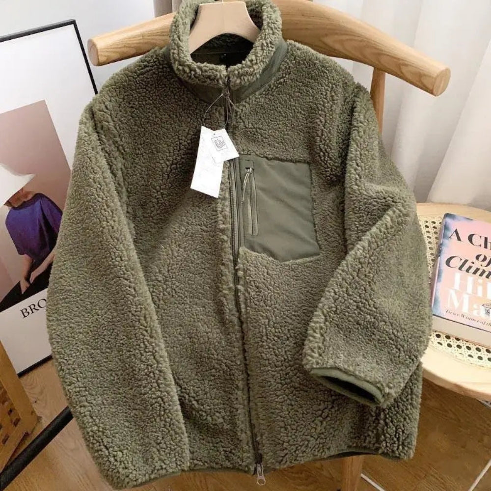 Veste Teddy Fleece pour Femme – Chaleur Confortable pour les Journées Fraîches