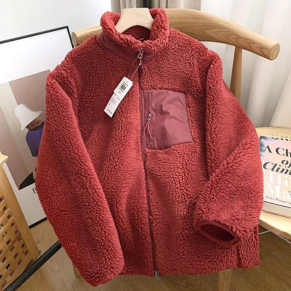 Veste Teddy Fleece pour Femme – Chaleur Confortable pour les Journées Fraîches
