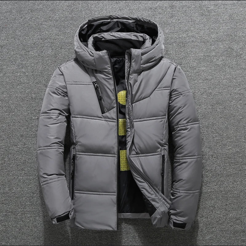 Brice | Veste Homme Hiver Matelassée Zippée à Col Montant Chaude et Confortable