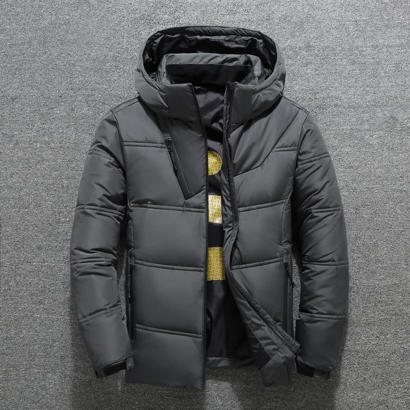 Brice | Veste Homme Hiver Matelassée Zippée à Col Montant Chaude et Confortable