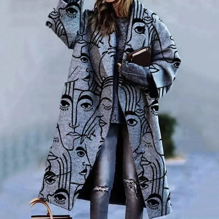 Manteau Long Oversize à Carreaux Femme | Élégant, Confortable et Idéal pour l’Hiver