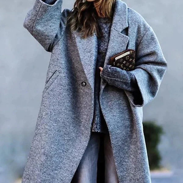 Manteau Long Oversize à Carreaux Femme | Élégant, Confortable et Idéal pour l’Hiver