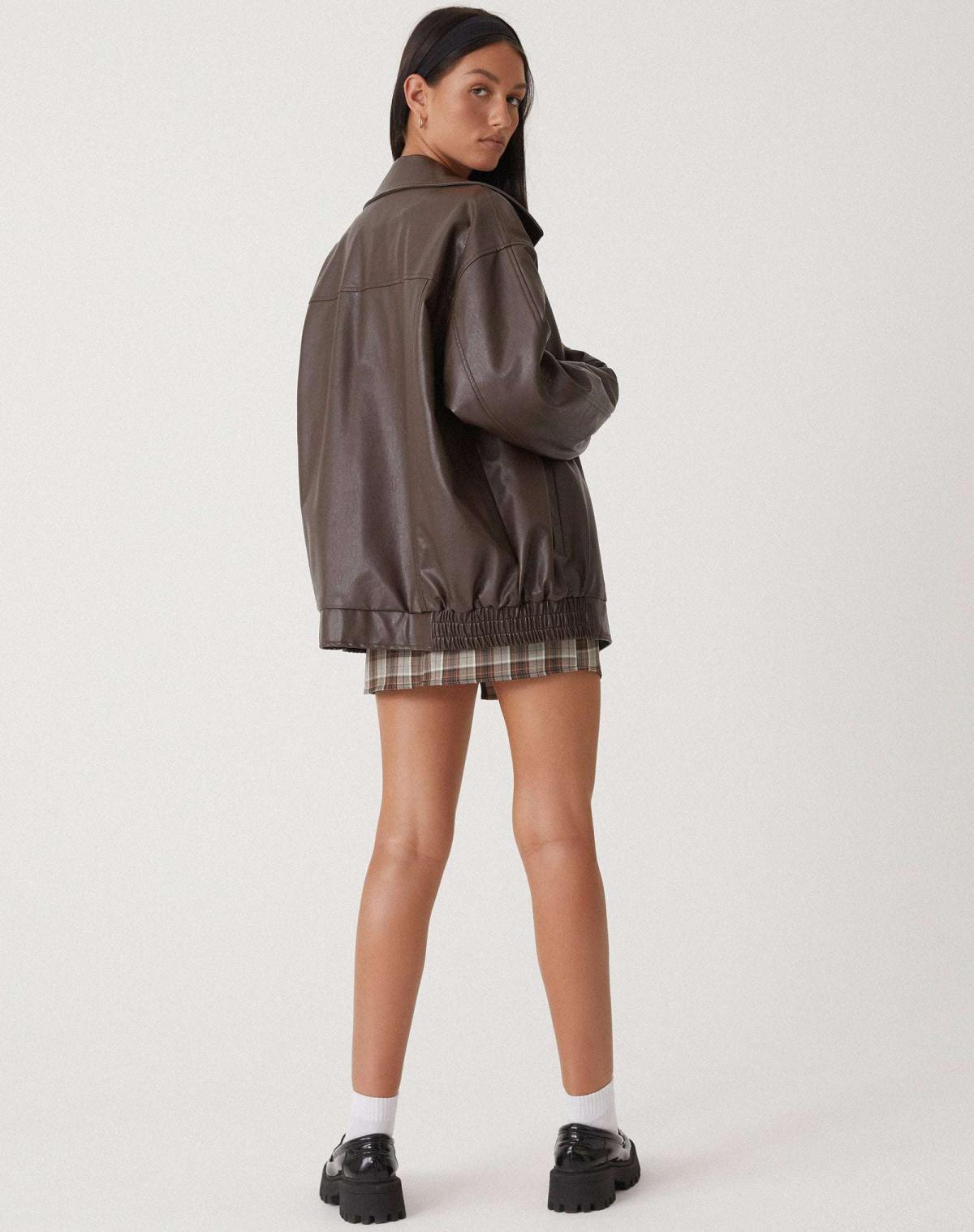 Axelle | Veste Oversize Élégante pour Femmes avec Col à Revers et Fermeture Zippée