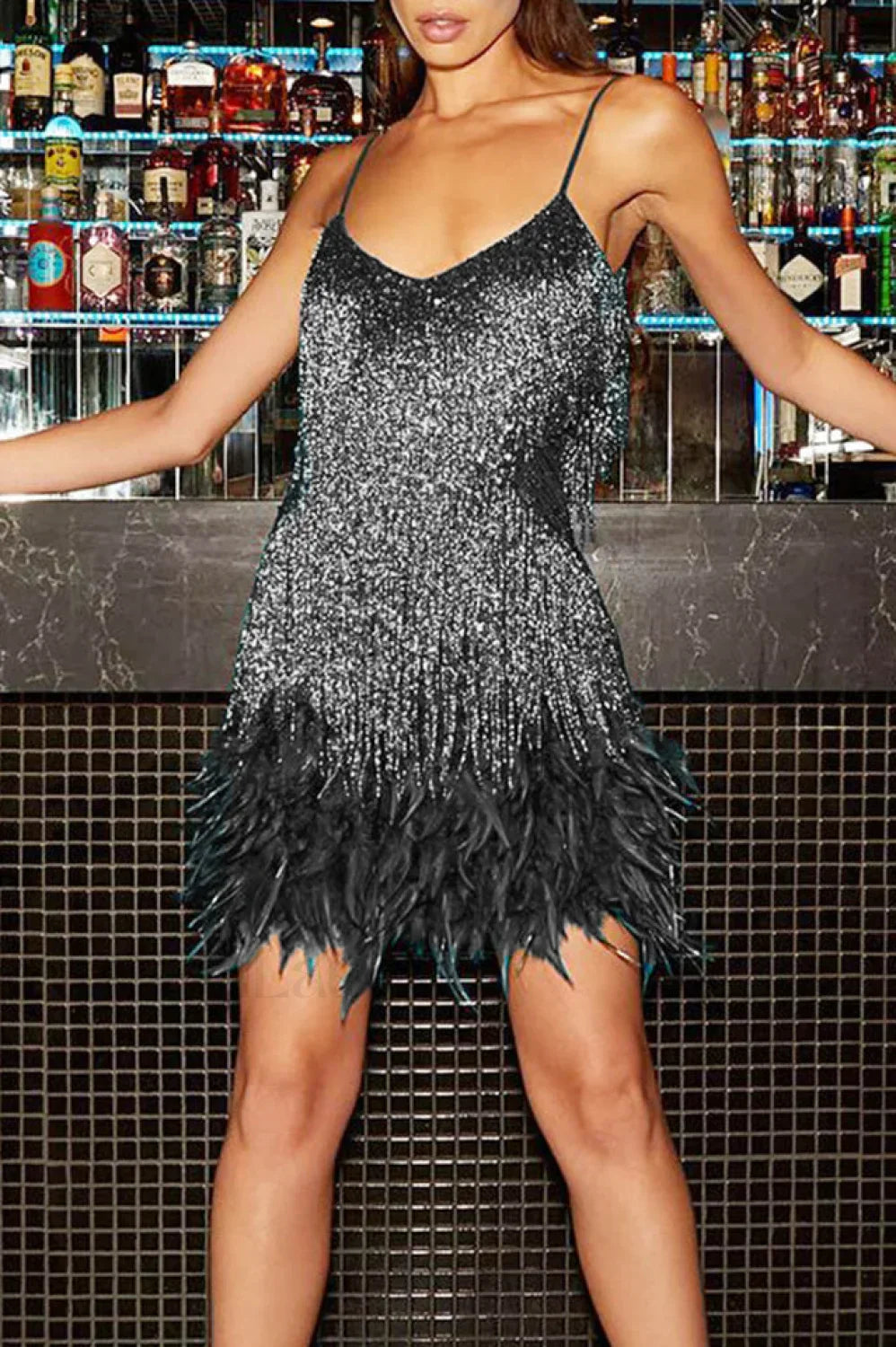 Robe de Soirée à Franges | Glamour et Mouvement pour Vos Nuits Festives