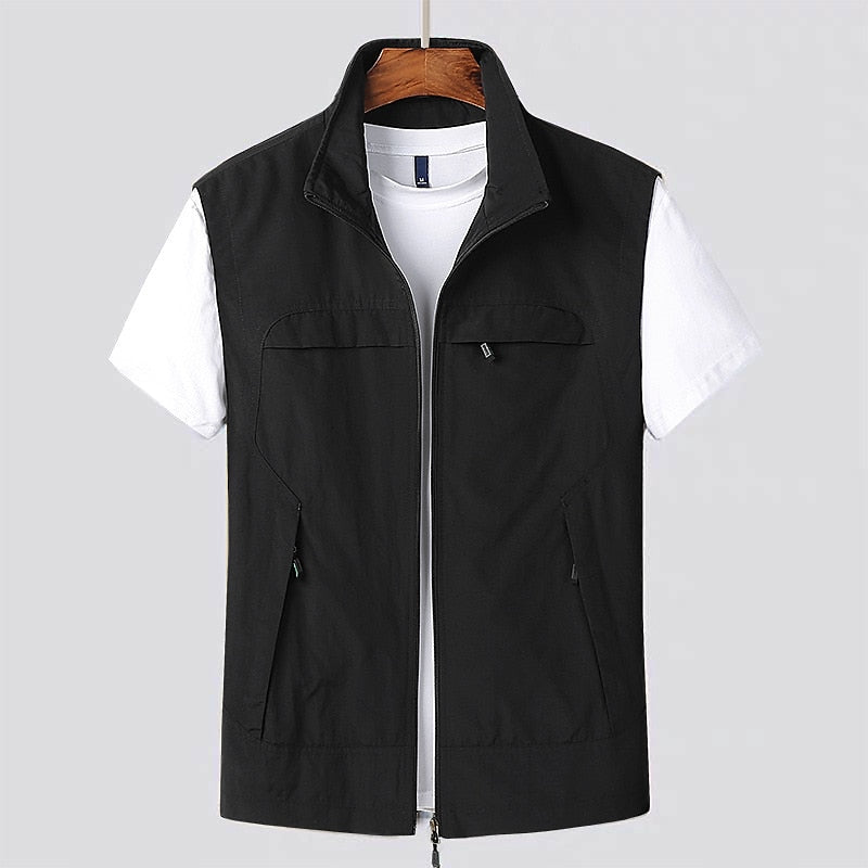 Harrison | Gilet outdoor homme – Zip complet avec poches respirant et séchage rapide